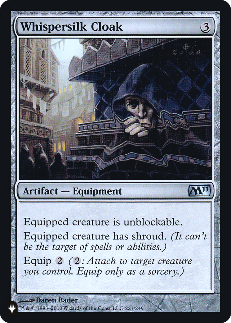 Whispersilk Cloak (M11) (221) Foil - The List