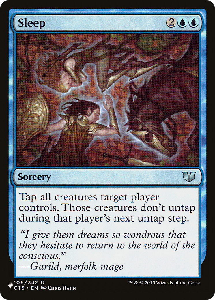 Sleep (C15-106) - The List