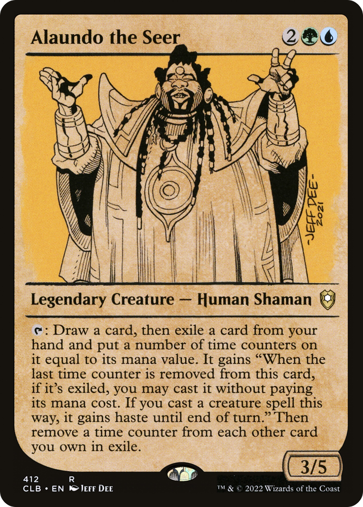 Alaundo the Seer (Showcase) (412) Foil - Commander Legends: Battle for Baldur's Gate