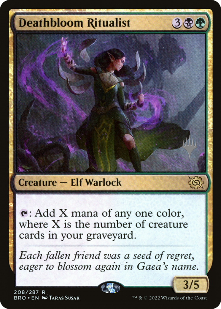 Deathbloom Ritualist (208p) Foil - The Brothers' War Promos