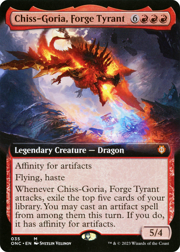 Chiss-Goria, Forge Tyrant (Extended Art) (035) Foil - Phyrexia: All Will Be One Commander