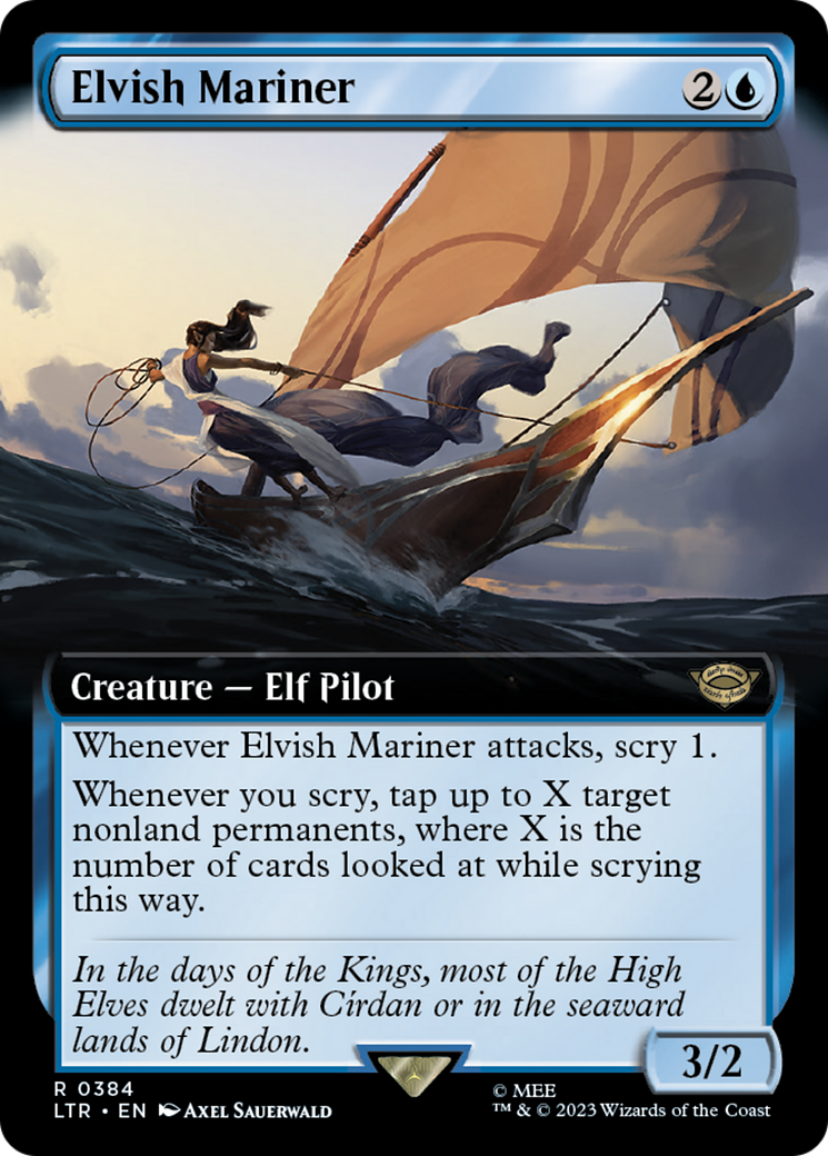 Elvish Mariner (Extended Art) (384) - The Lord of the Rings: Tales of Middle-earth