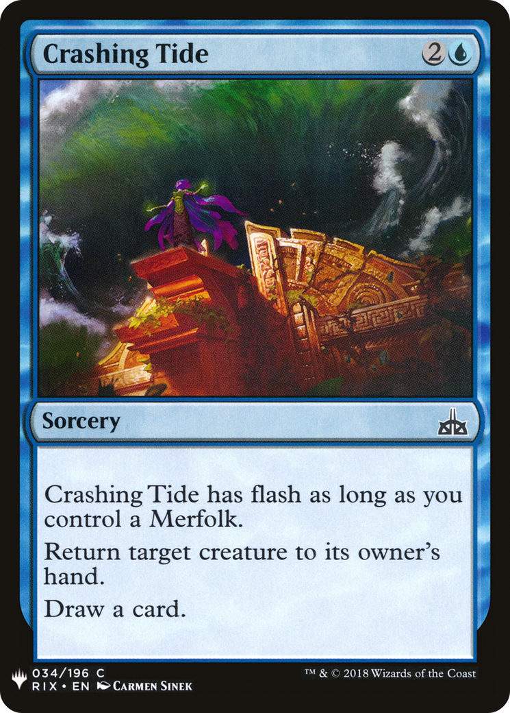 Crashing Tide (RIX-34) - The List