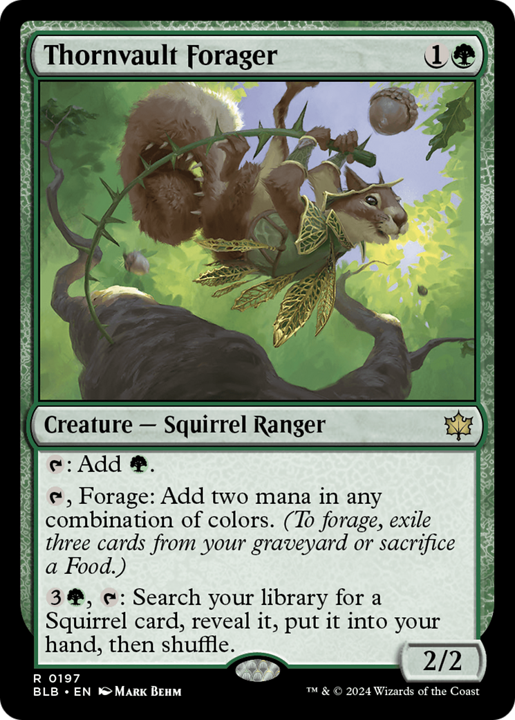 Thornvault Forager (197) Foil - Bloomburrow