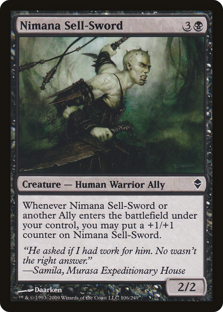 Nimana Sell-Sword (106) Foil - Zendikar
