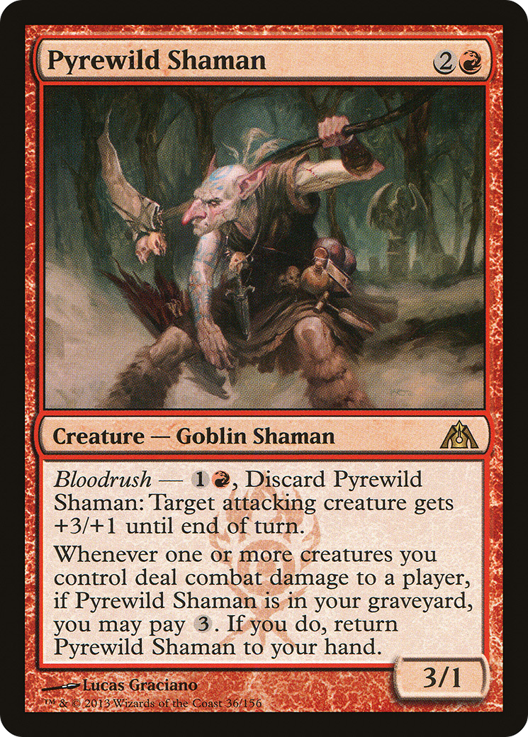Pyrewild Shaman (036) Foil - Dragon's Maze