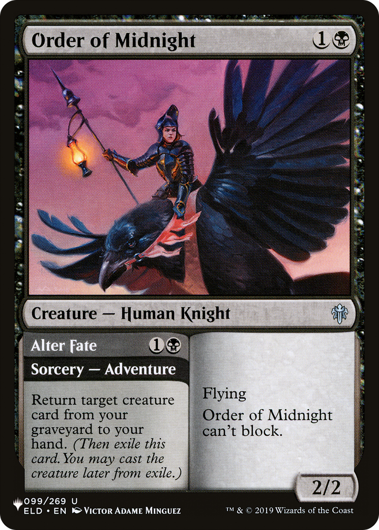 Order of Midnight // Alter Fate (ELD-99) - The List