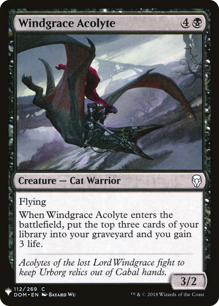 Windgrace Acolyte (DOM-112) - The List