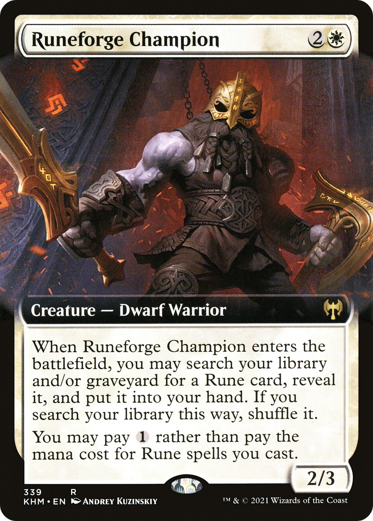 Runeforge Champion (Extended Art) (339) Foil - Kaldheim