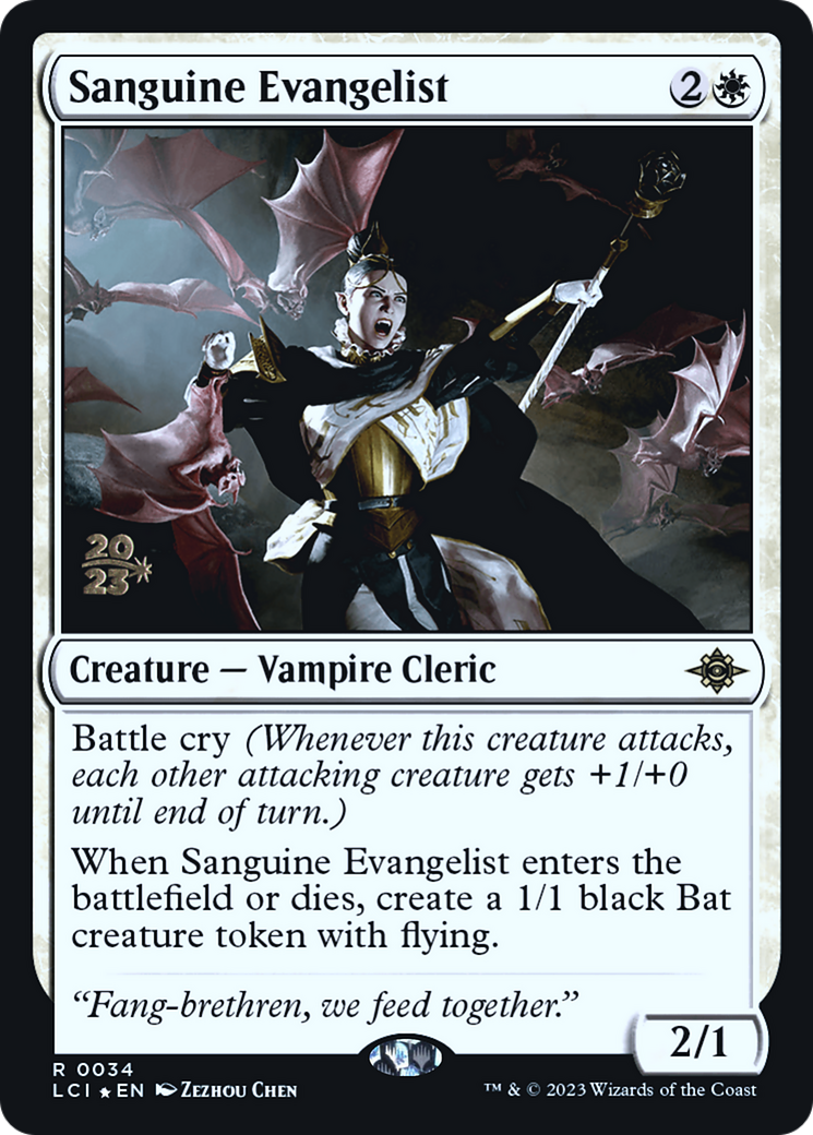 Sanguine Evangelist (034) Foil - The Lost Caverns of Ixalan Promos