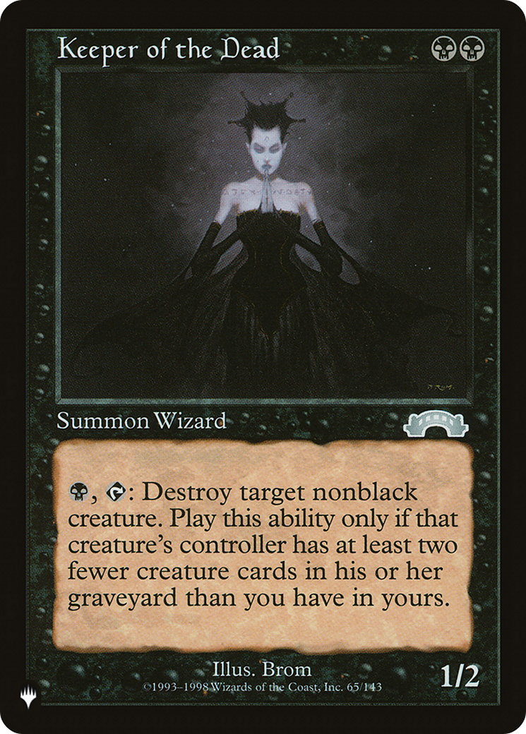 Keeper of the Dead (Retro) (EXO-65) - The List