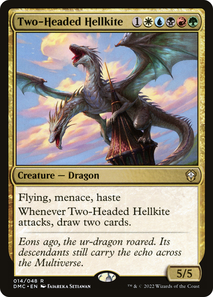 Two-Headed Hellkite (014) - Dominaria United Commander