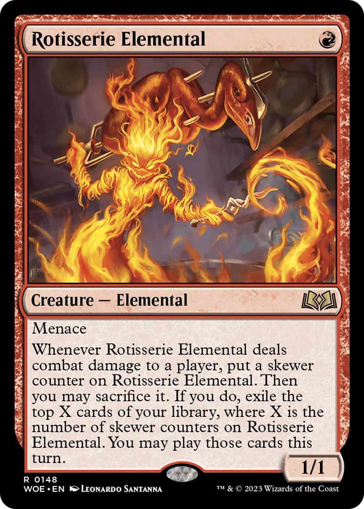 Rotisserie Elemental (148) Foil - Wilds of Eldraine