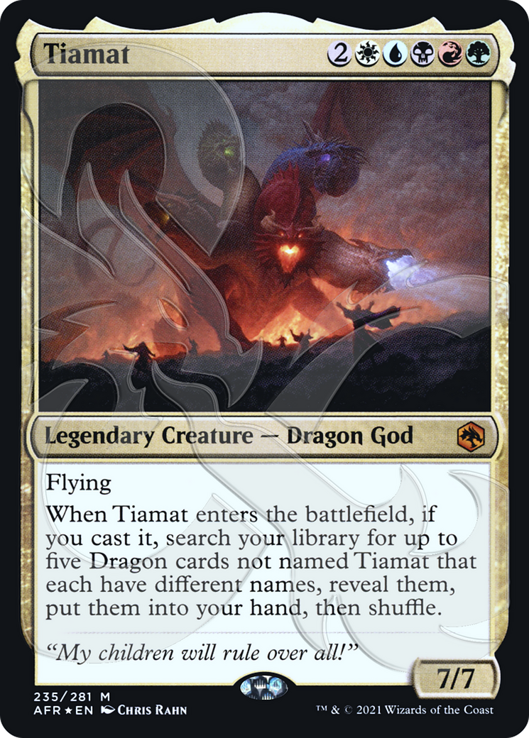 Tiamat (235) Foil - Adventures in the Forgotten Realms Promos
