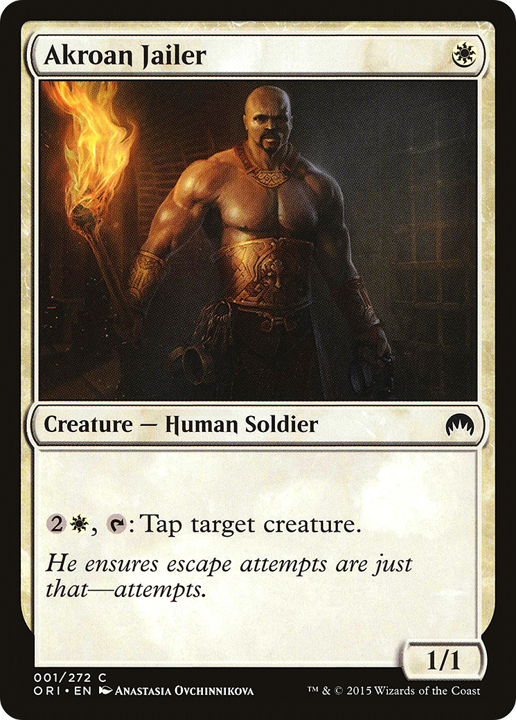 Akroan Jailer (001) Foil - Magic Origins