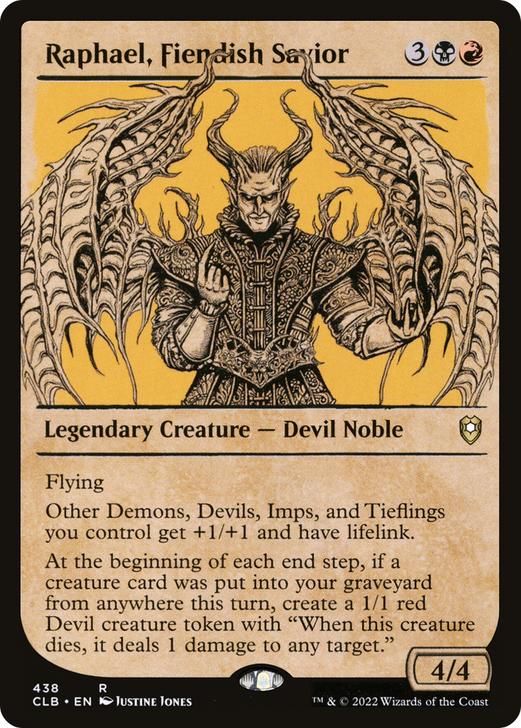 Raphael, Fiendish Savior (Showcase) (438) Foil - Commander Legends: Battle for Baldur's Gate