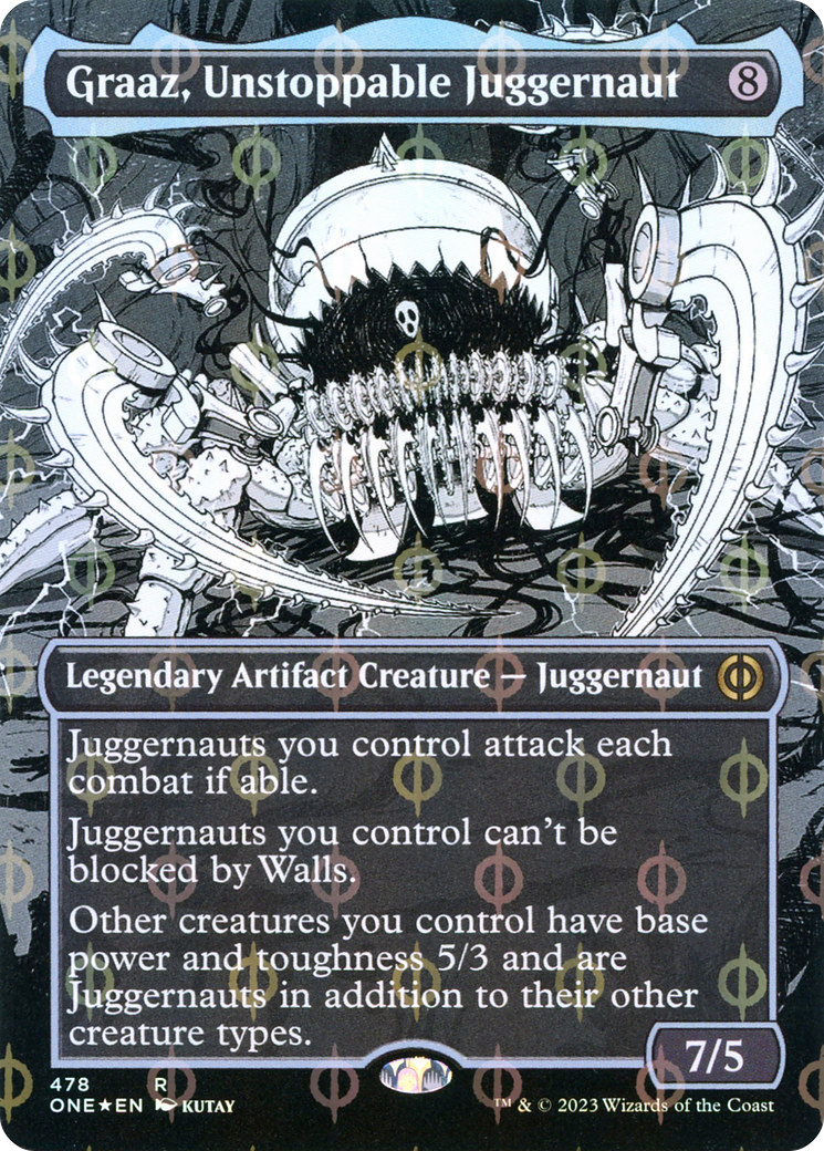 Graaz, Unstoppable Juggernaut (Showcase) (478) Foil - Phyrexia: All Will Be One