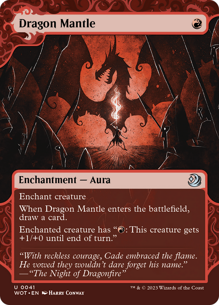 Dragon Mantle (Showcase) (041) Foil - Wilds of Eldraine: Enchanting Tales