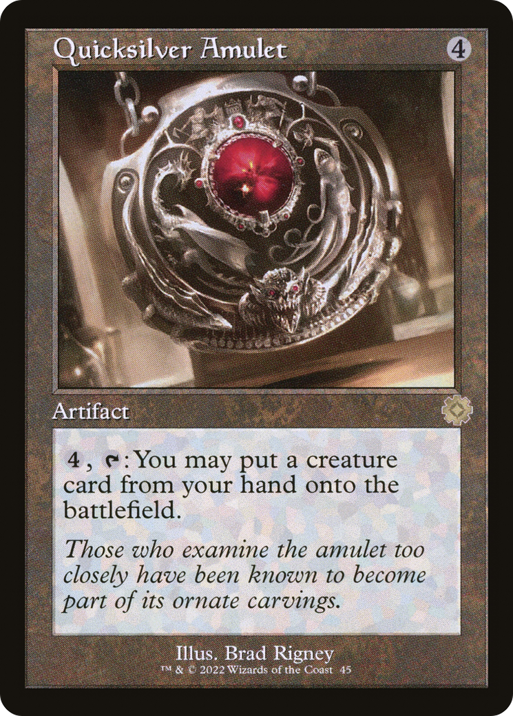 Quicksilver Amulet (Retro) (045) - The Brothers' War Retro Artifacts