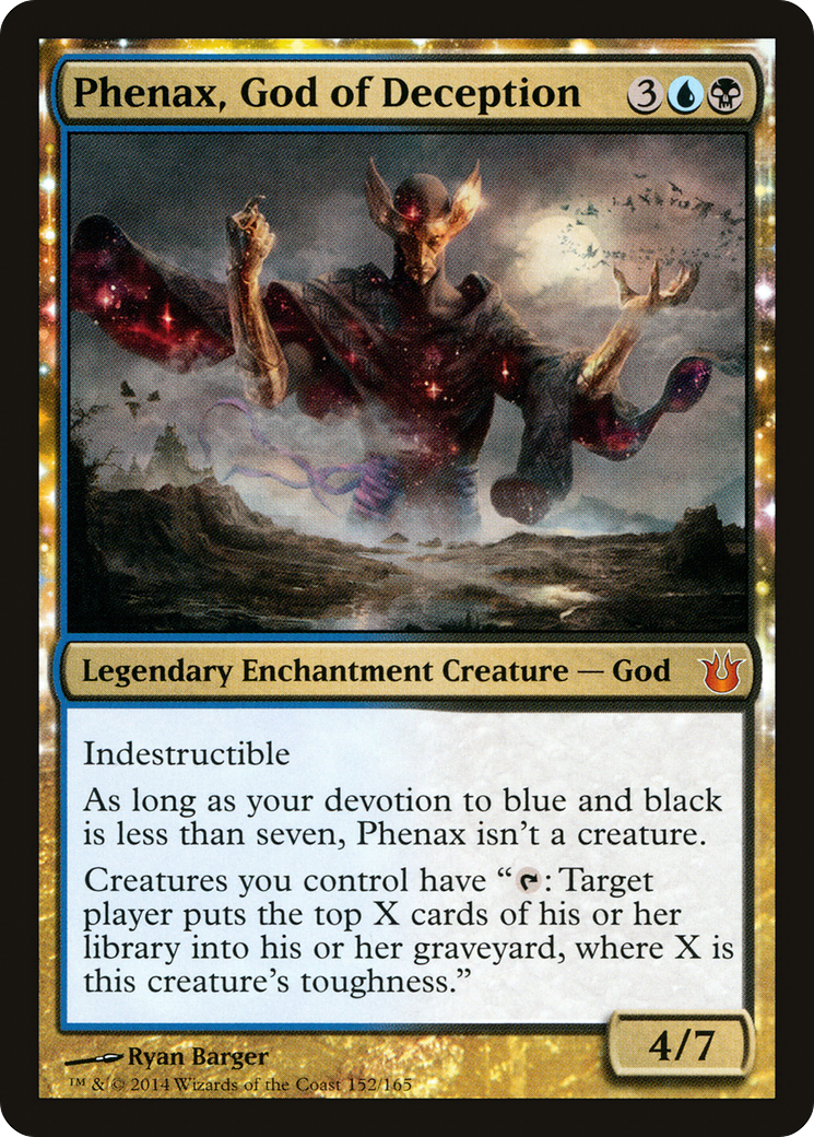 Phenax, God of Deception (152) Foil - Born of the Gods