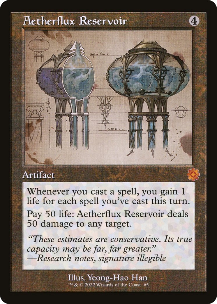 Aetherflux Reservoir (Retro) (065) Foil - The Brothers' War Retro Artifacts