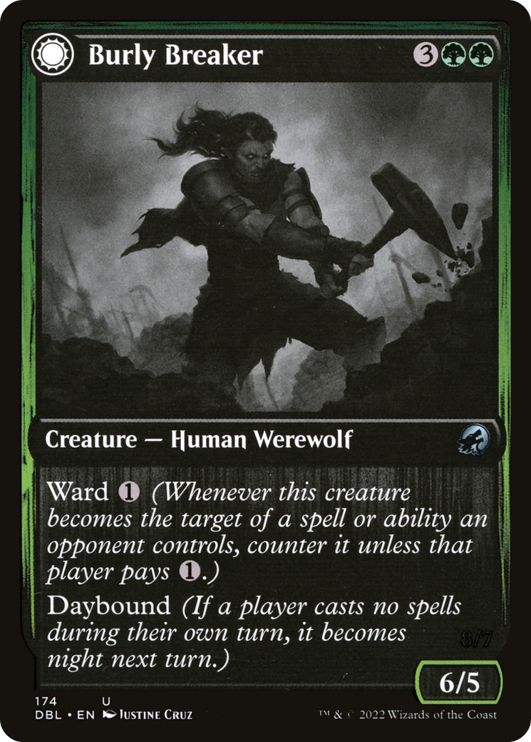 Burly Breaker // Dire-Strain Demolisher (174) Foil - Innistrad: Double Feature
