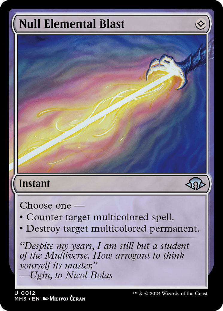 Null Elemental Blast (012) Foil - Modern Horizons 3