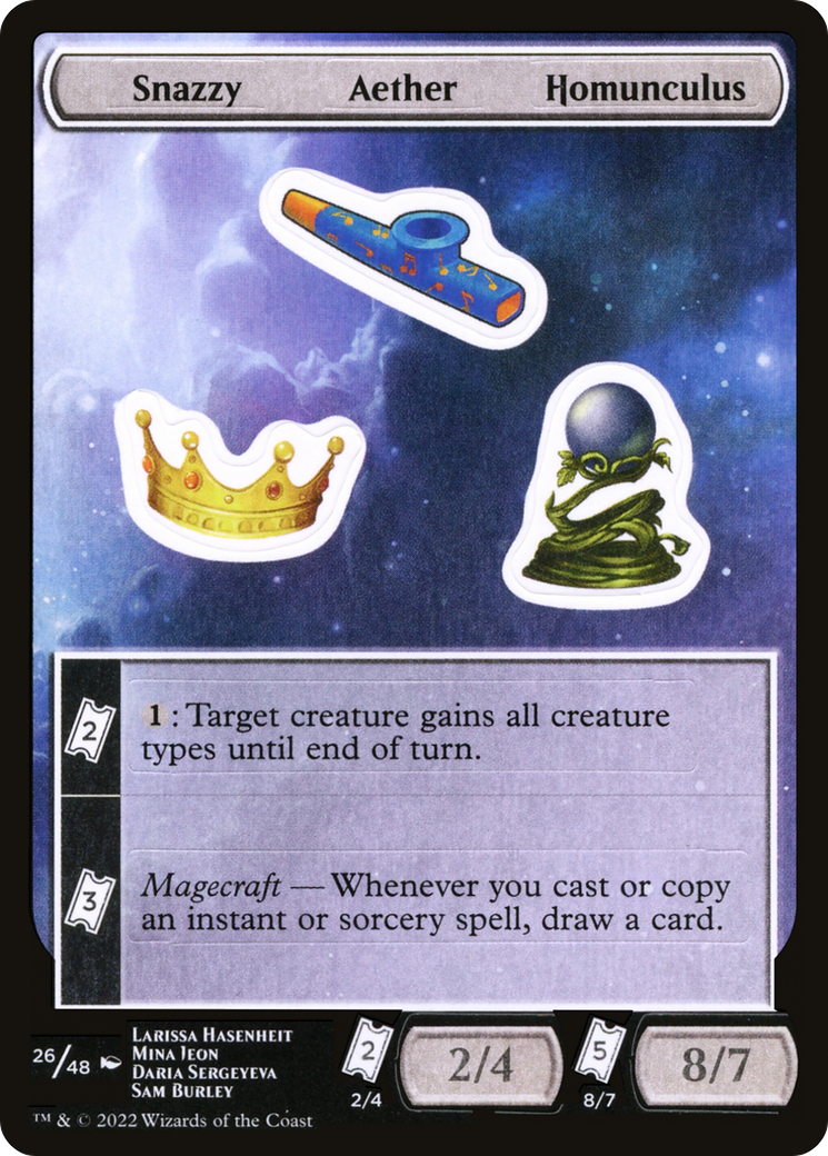 Snazzy Aether Homunculus (026) - Unfinity Sticker Sheets