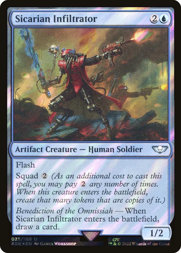 Sicarian Infiltrator (025) Surge Foil - Warhammer 40,000 Commander
