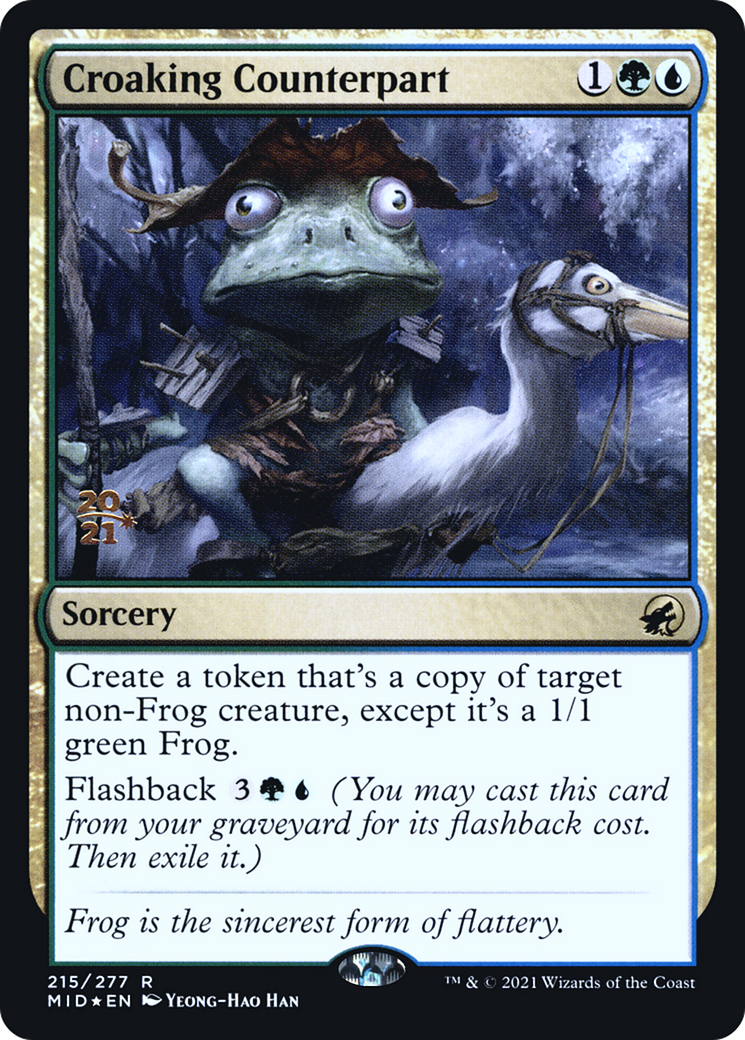 Croaking Counterpart (215s) Foil - Innistrad: Midnight Hunt Promos