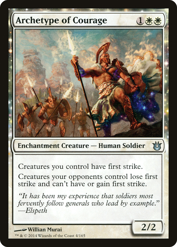 Archetype of Courage (004) Foil - Born of the Gods