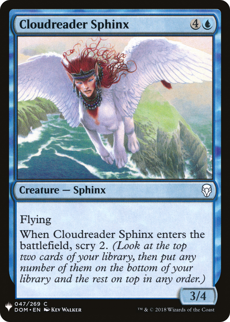 Cloudreader Sphinx (DOM-47) - The List