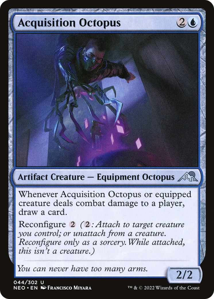 Acquisition Octopus (044) Foil - Kamigawa: Neon Dynasty