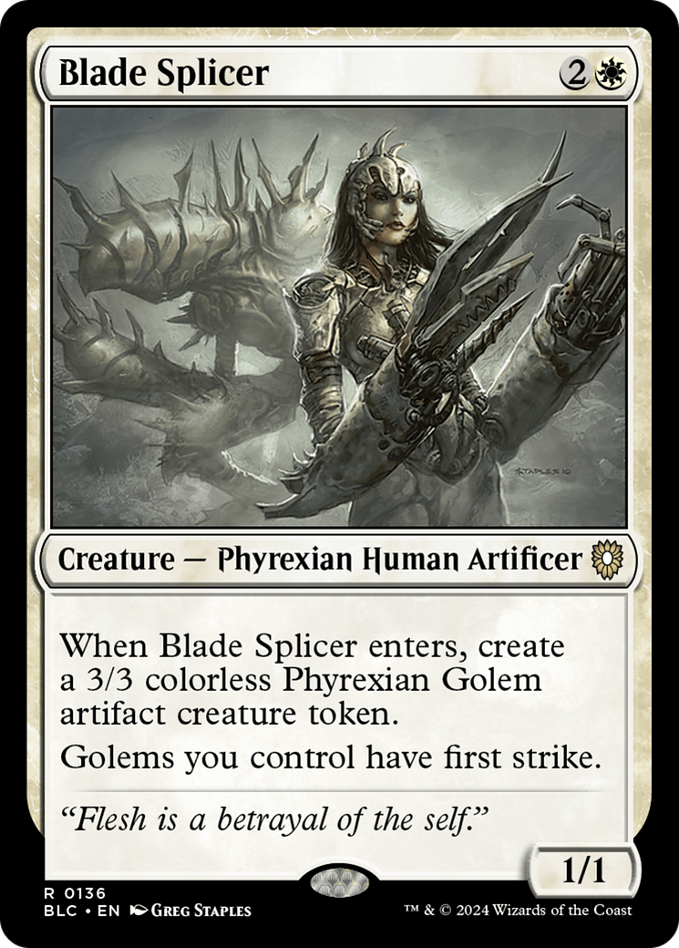 Blade Splicer (136) - Bloomburrow Commander
