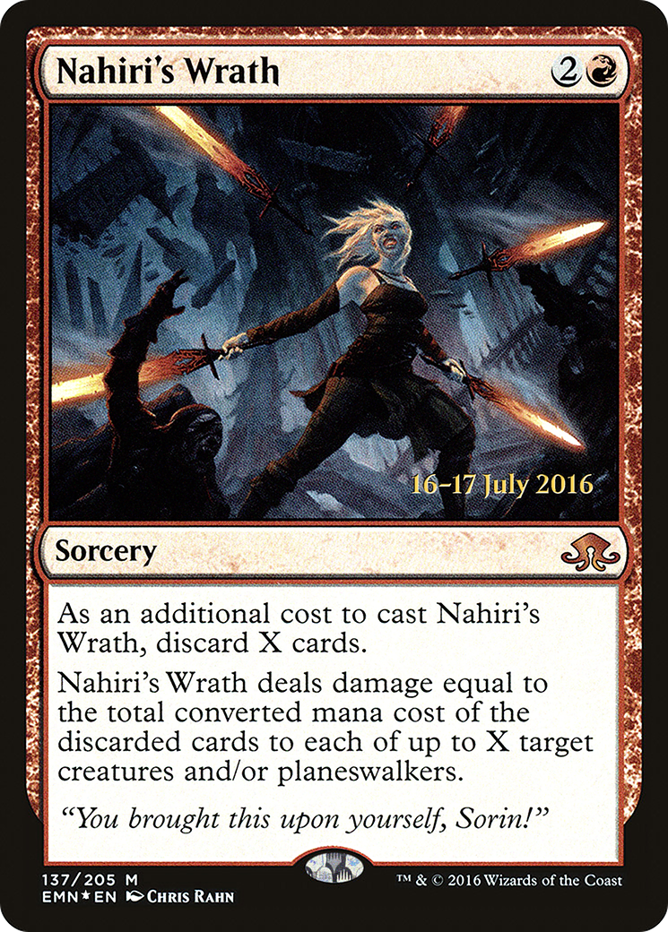 Nahiri's Wrath (137) Foil - Eldritch Moon Promos