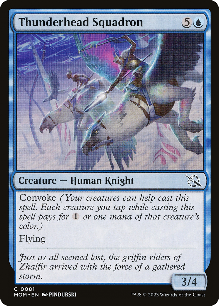 Thunderhead Squadron (081) Foil - March of the Machine