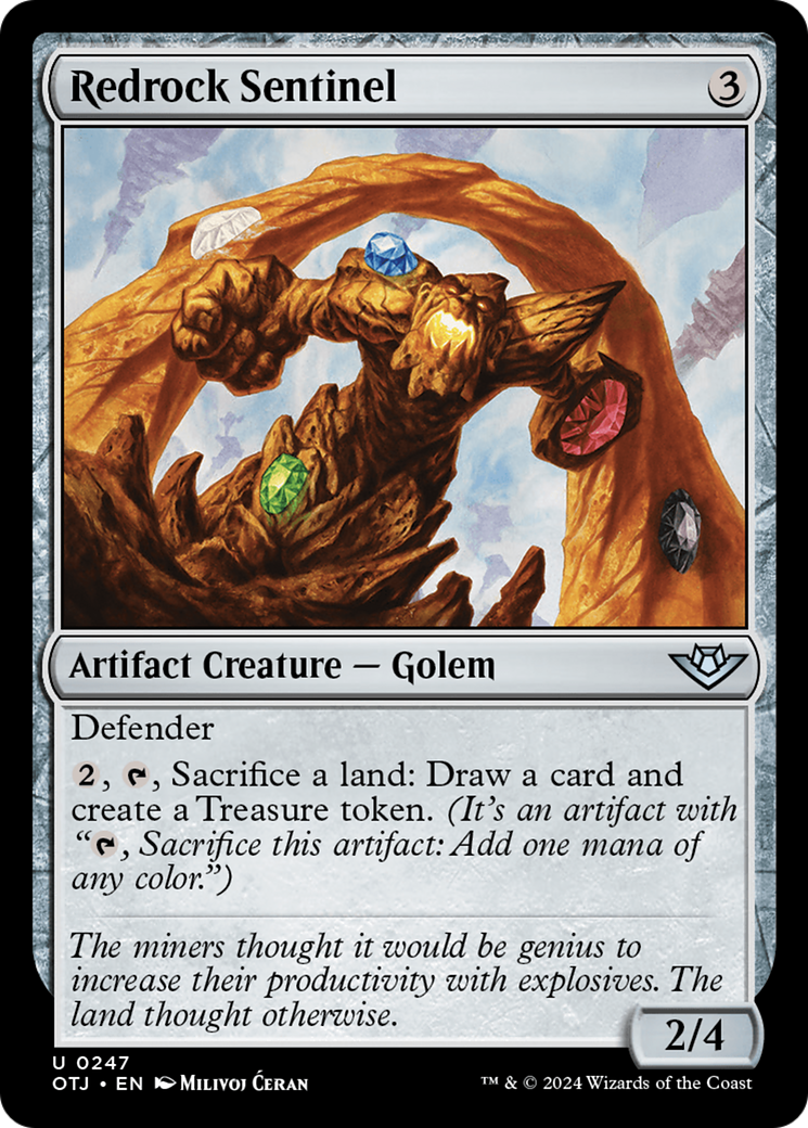 Redrock Sentinel (247) Foil - Outlaws of Thunder Junction