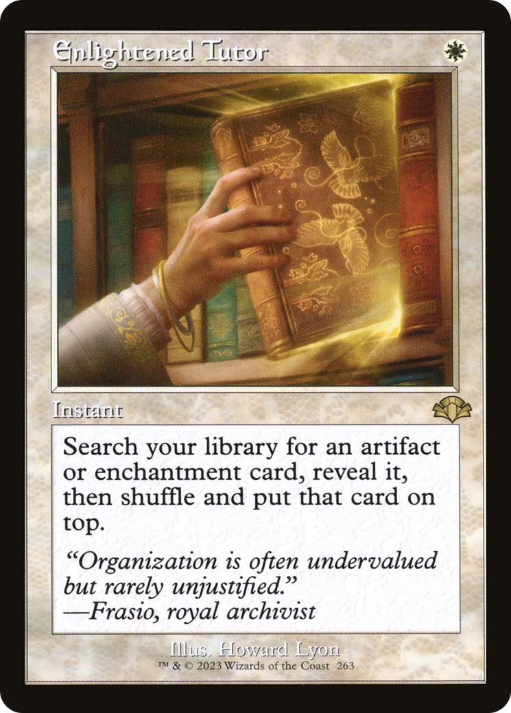 Enlightened Tutor (Retro) (263) Foil - Dominaria Remastered