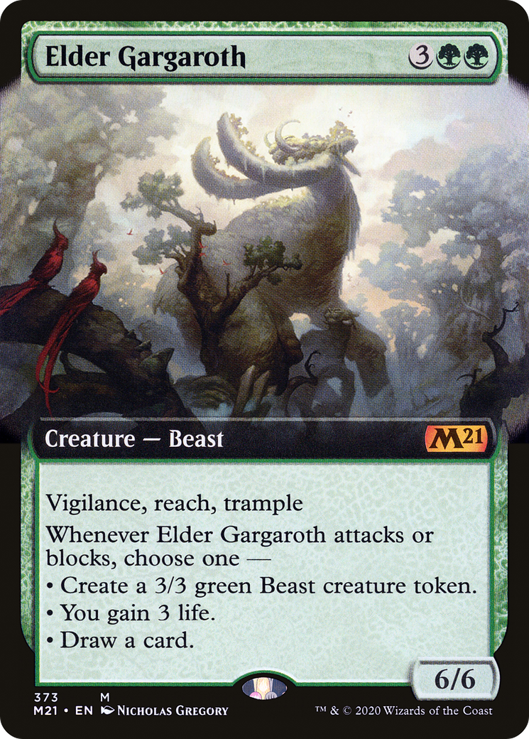 Elder Gargaroth (Extended Art) (373) - Core Set 2021