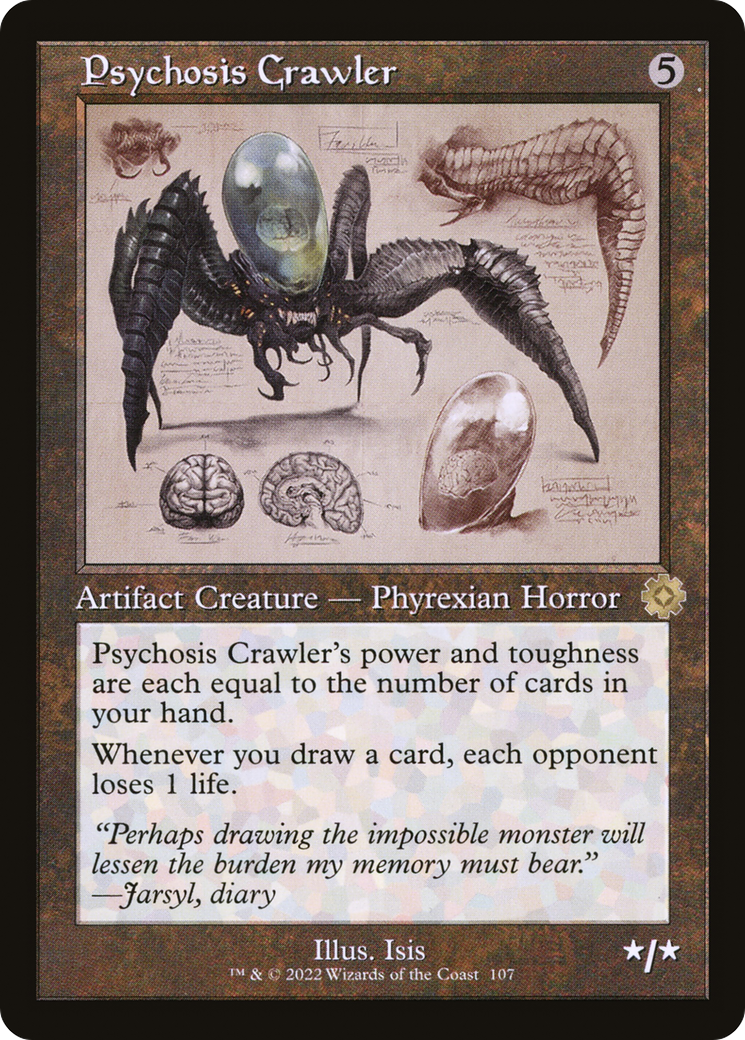 Psychosis Crawler (Schematic) (Retro) (107) - The Brothers' War Retro Artifacts