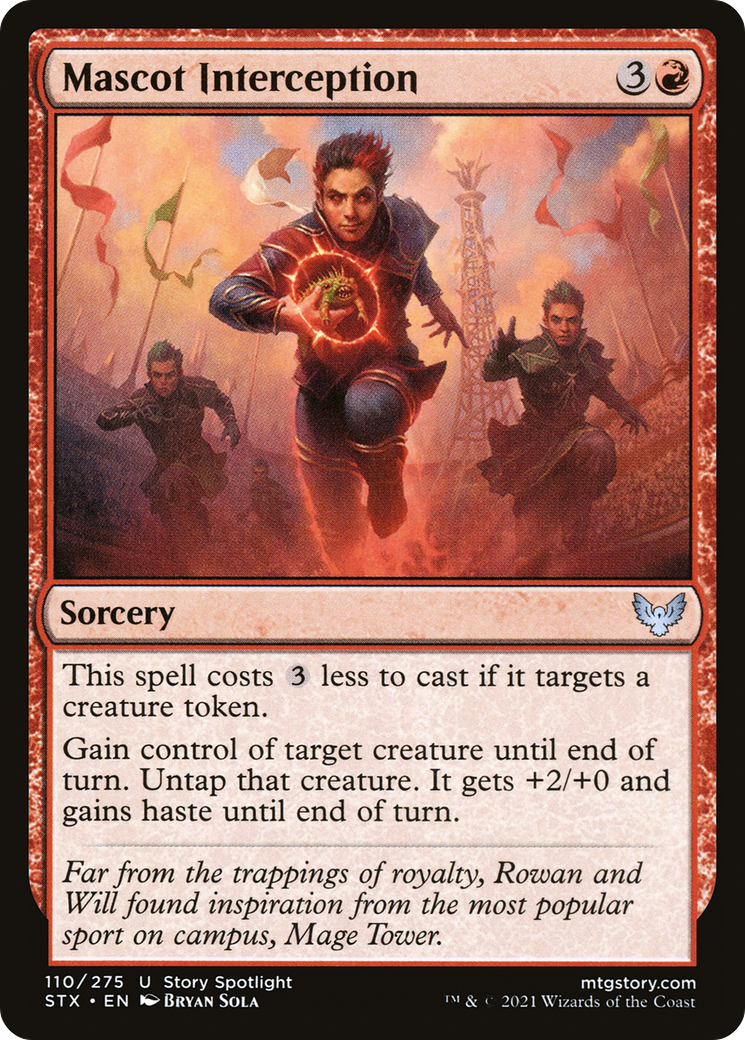 Mascot Interception (110) Foil - Strixhaven: School of Mages