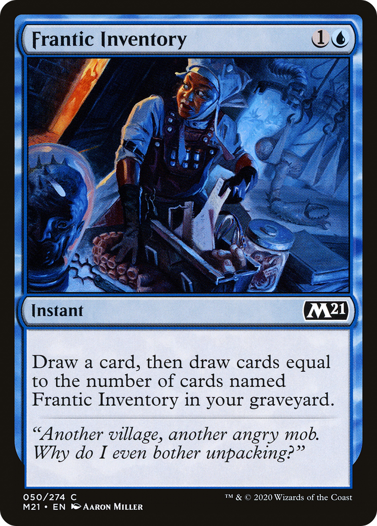 Frantic Inventory (050) Foil - Core Set 2021