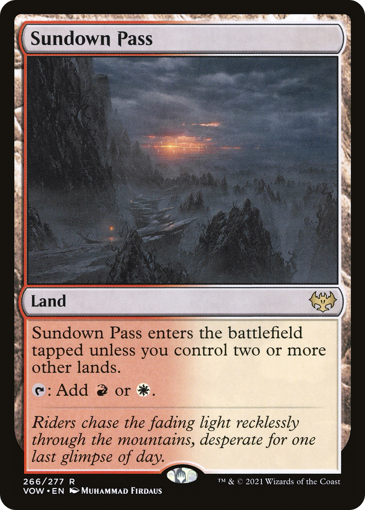Sundown Pass (266) Foil - Innistrad: Crimson Vow