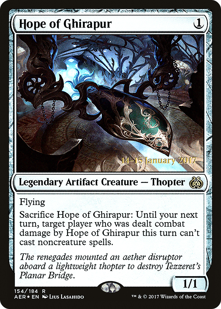 Hope of Ghirapur (154s) Foil - Aether Revolt Promos