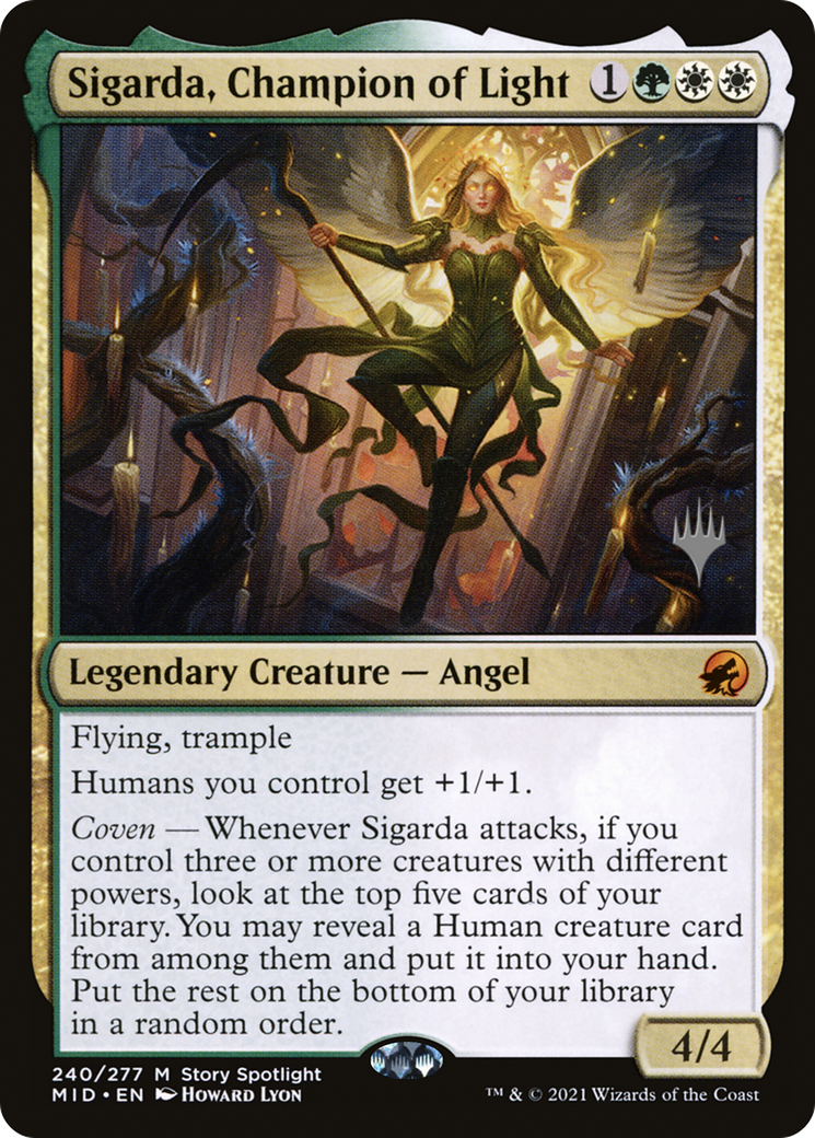 Sigarda, Champion of Light (240p) - Innistrad: Midnight Hunt Promos