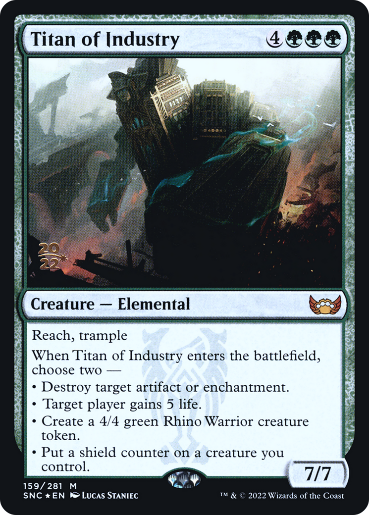 Titan of Industry (159s) Foil - Streets of New Capenna Promos
