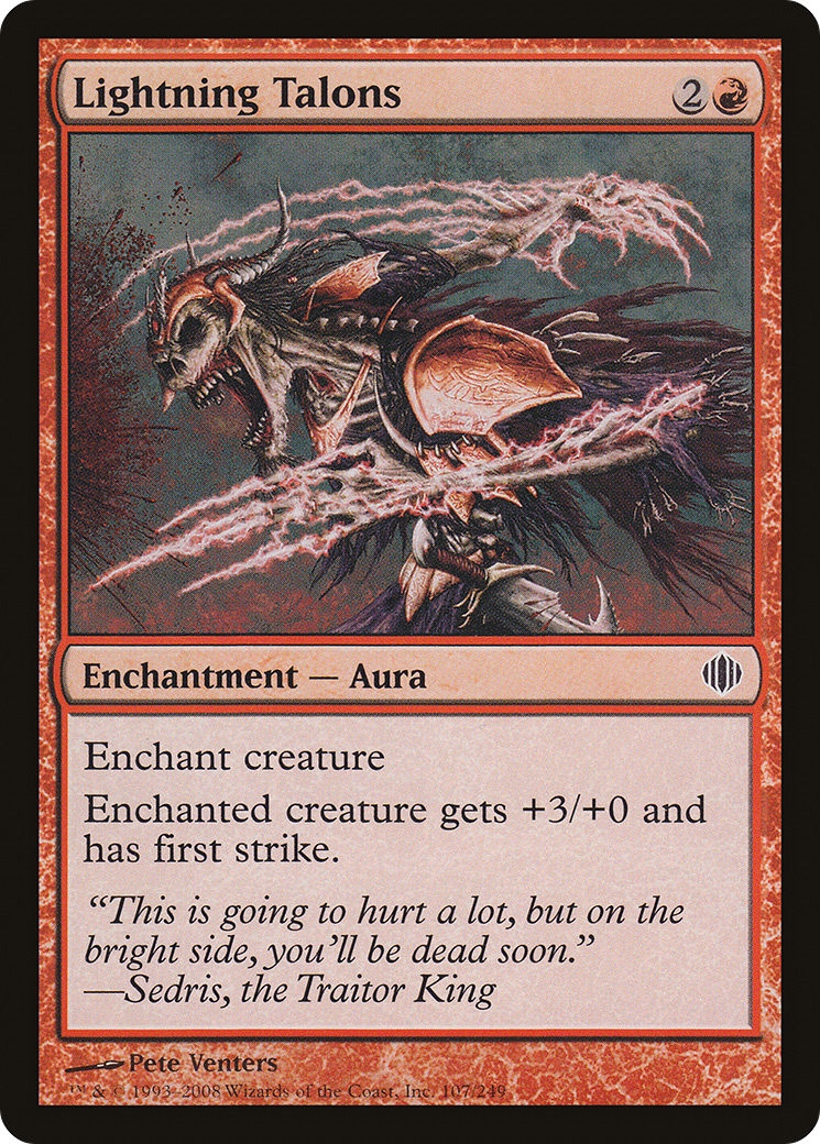 Lightning Talons (107) - Shards of Alara Foil