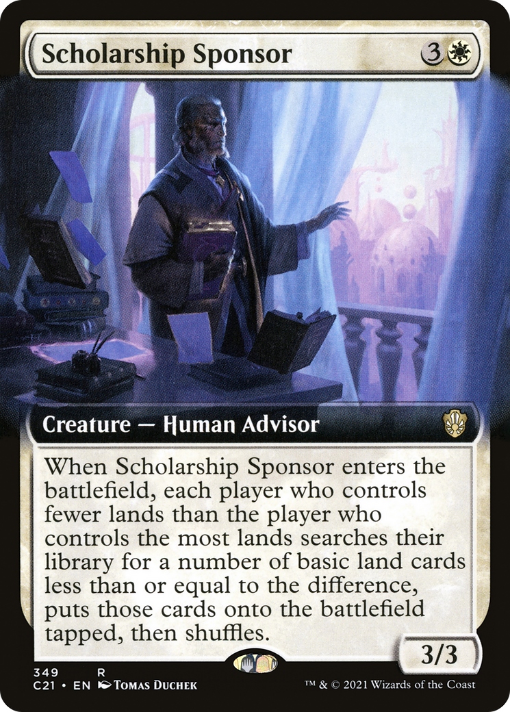 Scholarship Sponsor (Extended Art) (349) - Commander 2021