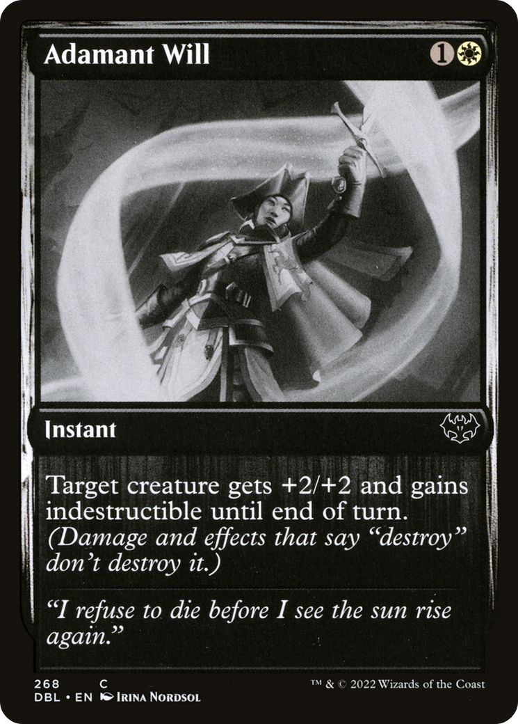 Adamant Will (268) Foil - Innistrad: Double Feature