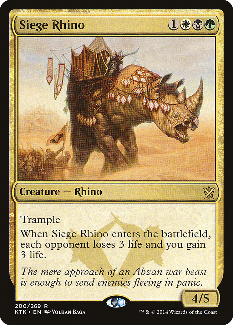 Siege Rhino (200) - Khans of Tarkir